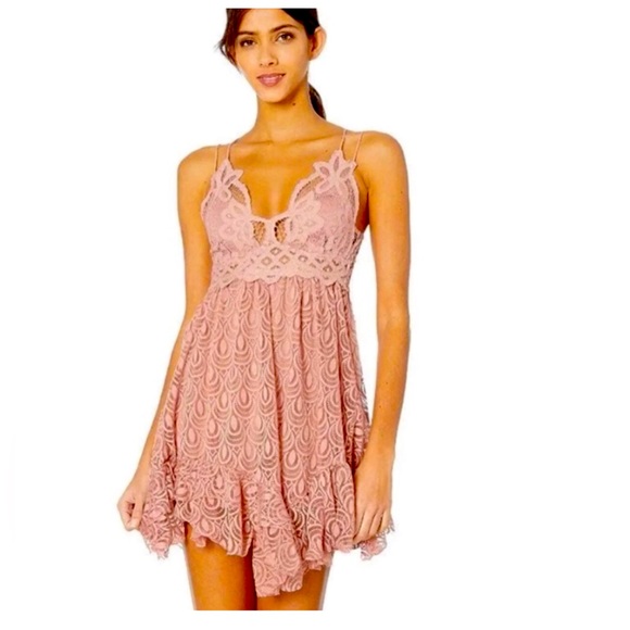 Free People Dresses & Skirts - NWT Free People Adella Burnout Lace Slip Dress